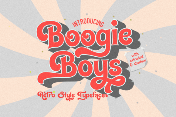 Boogie Boys: A Retro Display Font for Handmade Labels & Printables