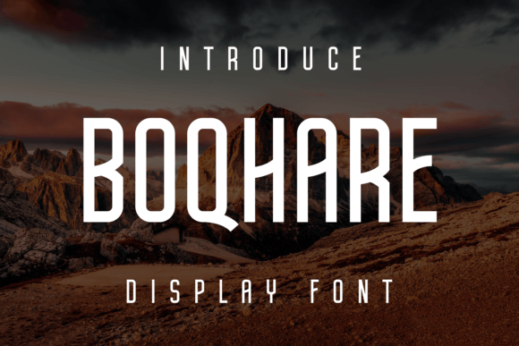 Boqhare: A Display Font That Makes Your Brand Instantly Memorable