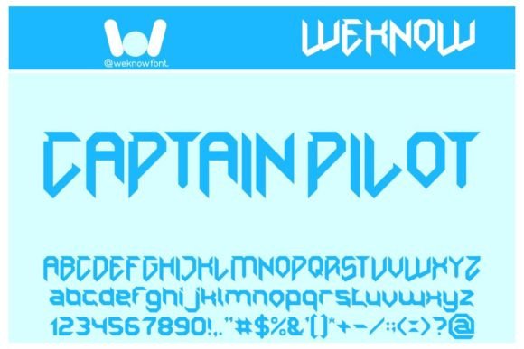 Captain Pilot: A Techno-Sci-Fi Display Font for Digital Design