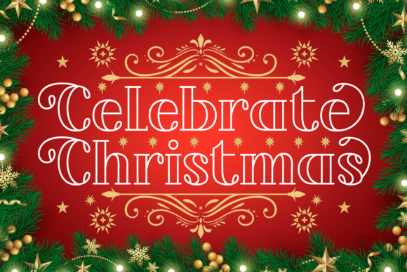 Celebrate Christmas Font: Festive Display Typography for Editorial Design