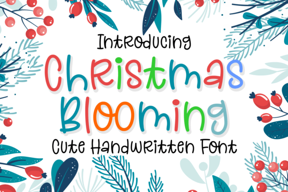 Christmas Blooming: A Handwritten Display Font That Feels Like Joy on the Page