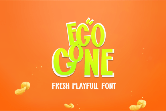 Egogone: A Playful Display Font for Handmade Creators