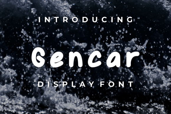 Gencar: A Playful Display Font That Grabs Attention