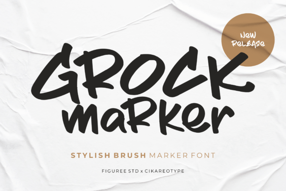 Grock Marker: A Handwritten Display Font That Feels Alive