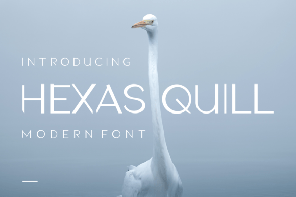 Hexas Quill: A Modern Display Font for Handmade Brands