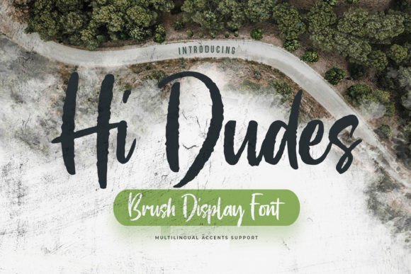 Hi Dudes: A Brush Display Font That Feels Like Handmade Magic