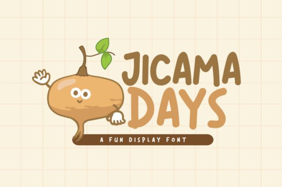 Jicama Days: A Playful Display Font for Editorial Charm