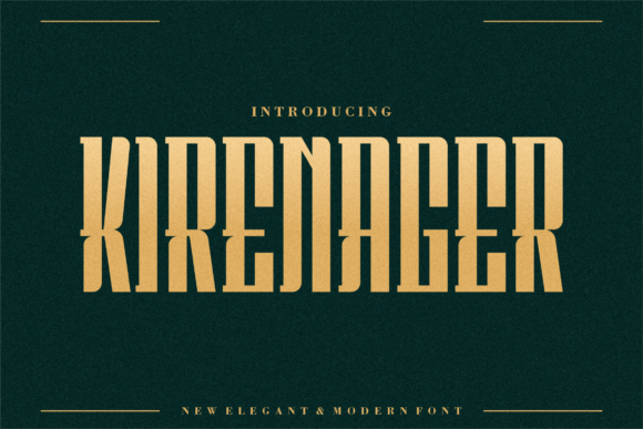 Kirenager: A Display Font That Makes Your Headlines Instantly Clickable