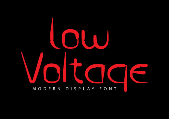 Low Voltage: A Display Font That Sparks Modern Brand Identity