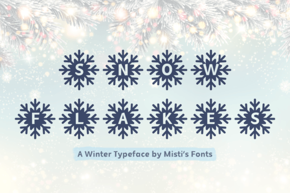 Mf Snowflakes: A Festive Display Typeface for Winter Web Design