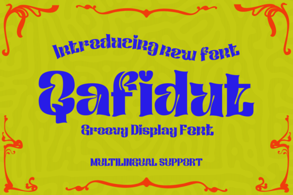 Qafidut: A Playful Retro Display Font for Handmade Brands