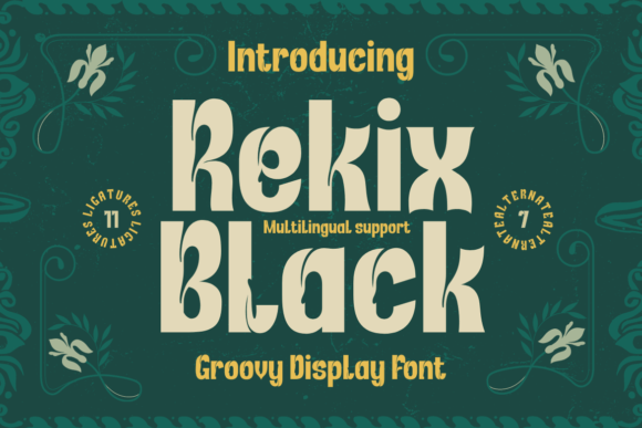 Rekix Black: A Display Font That Makes Your Brand Look Instantly Polished