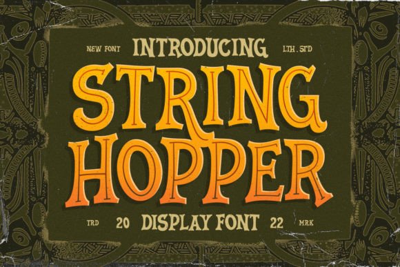 String Hopper: A Vintage Serif Display Font That Elevates Small Business Branding
