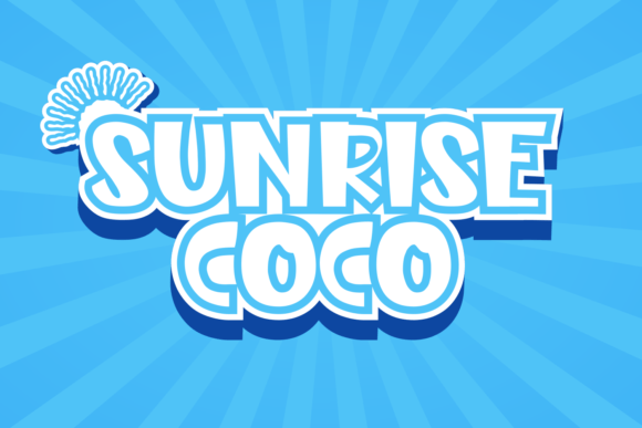 Sunrise Coco: A Playful Display Font for Digital Brands