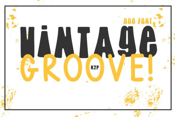 Vintage Groove Duo: A Display Font with Editorial Warmth