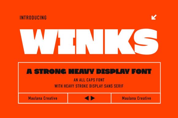Winks: A Display Font That Winks Back—Thoughtfully