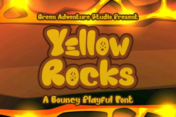 Yellow Rocks: A Bold, Earthy Display Font
